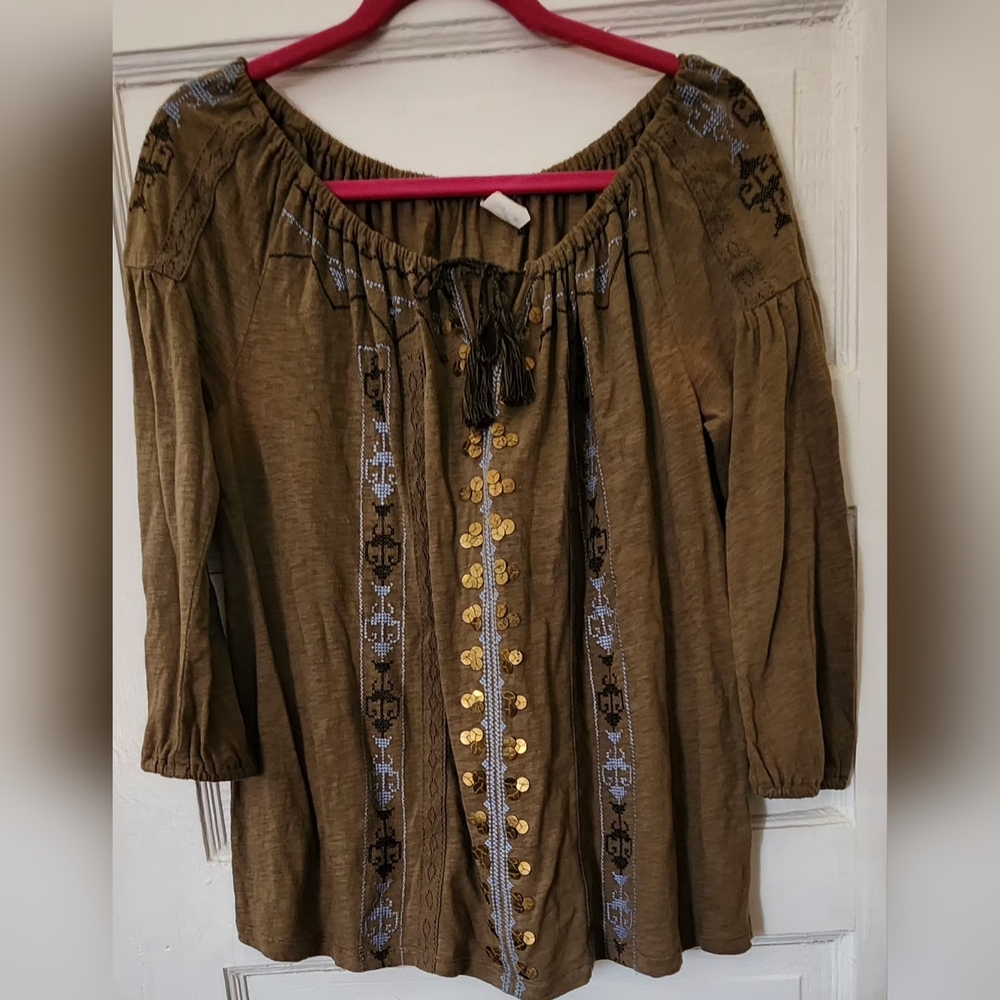 Akemi + Kin Embroidered Women's Top